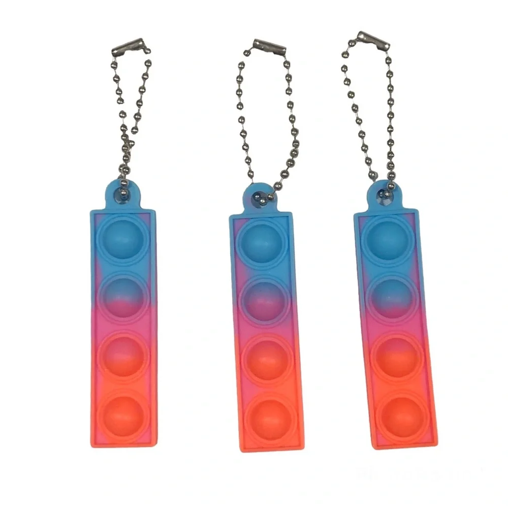 Mini Pop Fidget Keychain Set - Picture 2 of 8